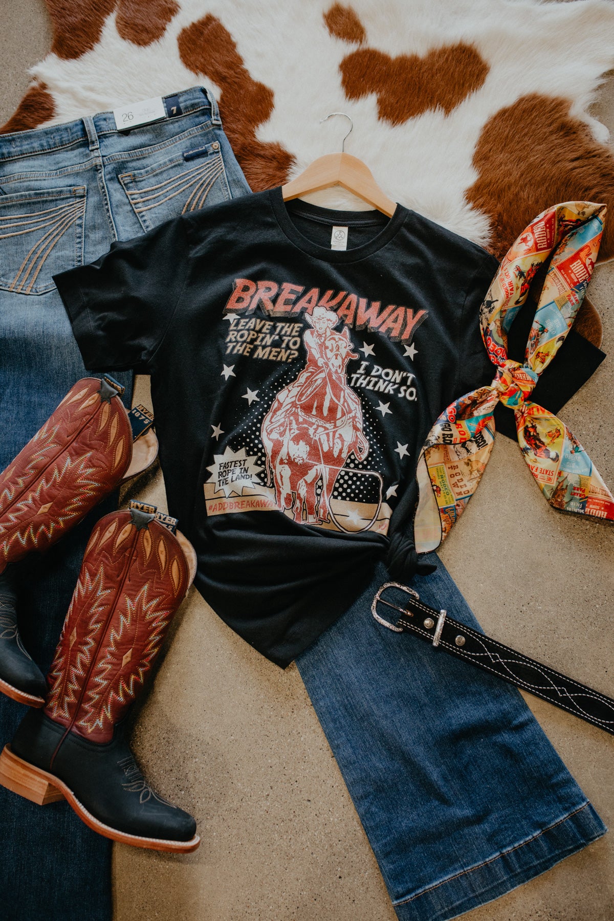 'I Don't Think So' Breakaway Black Graphic T (S - XL)