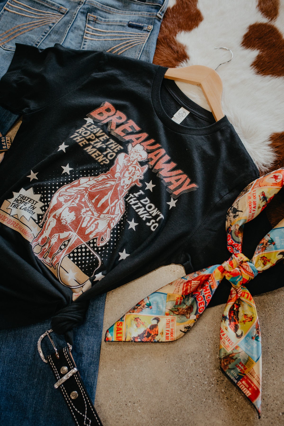 'I Don't Think So' Breakaway Black Graphic T (S - XL)