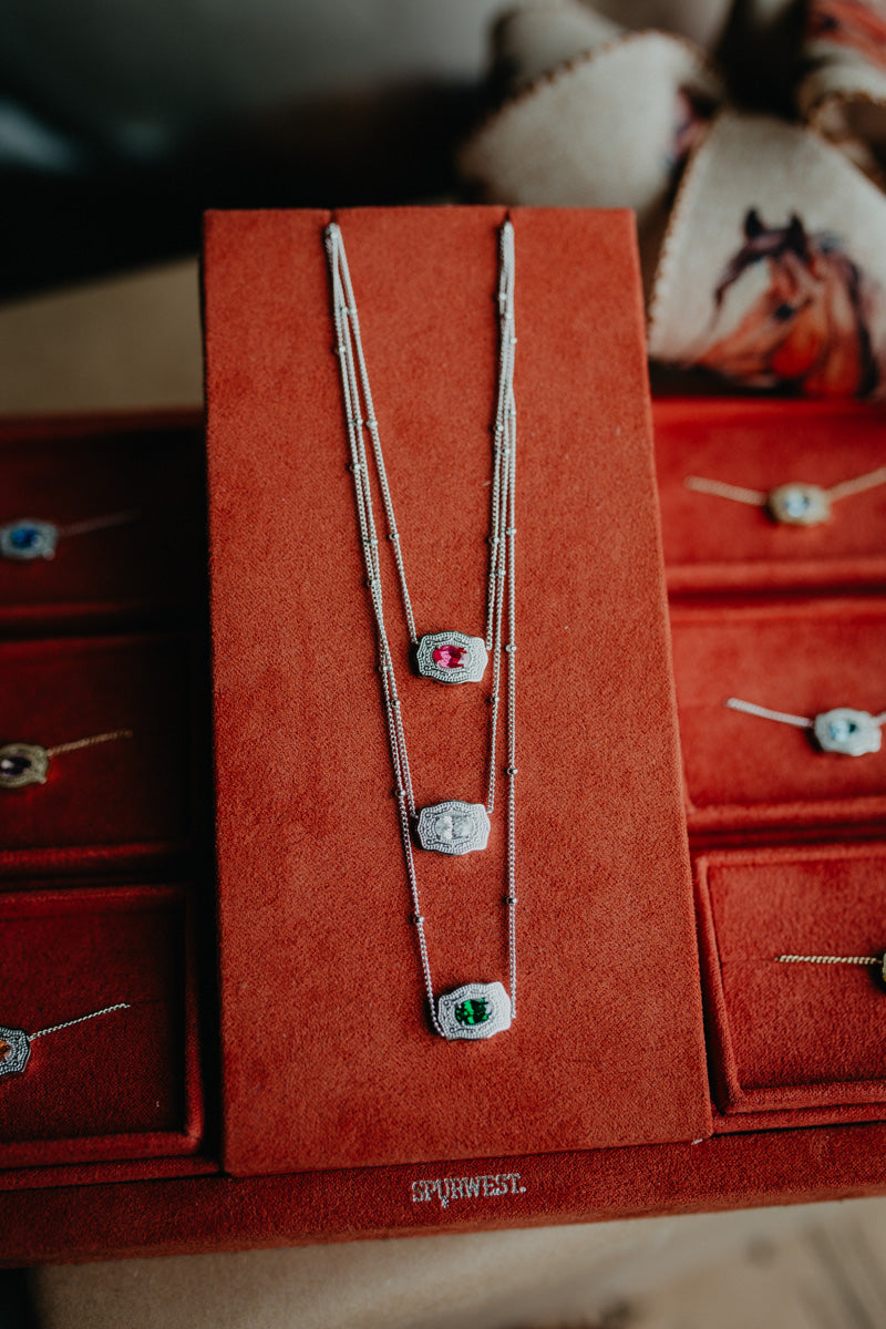 *Mini* Birthstone Buckle Necklace (2 Options)