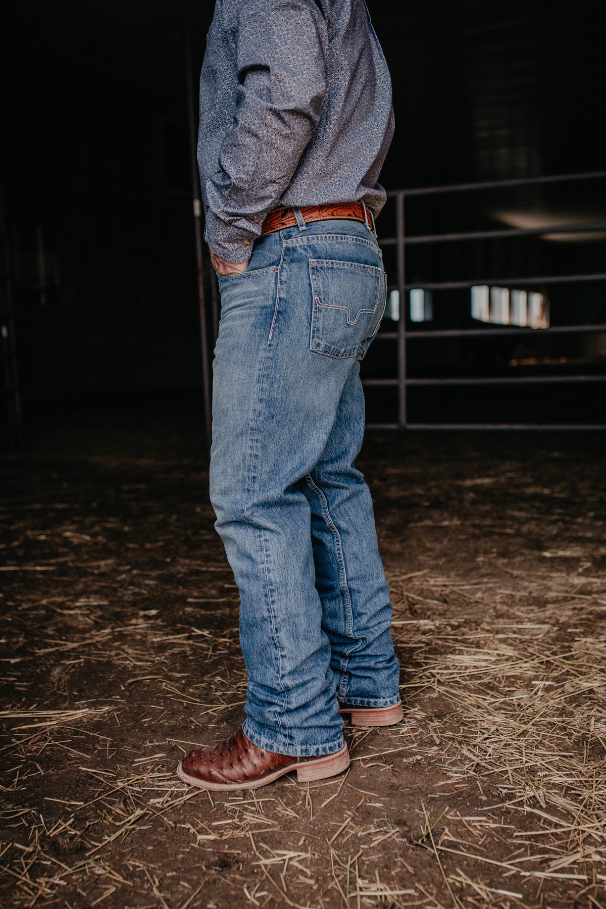 'James' Kimes Ranch Men's Mid Wash Jean (Size 27-38)