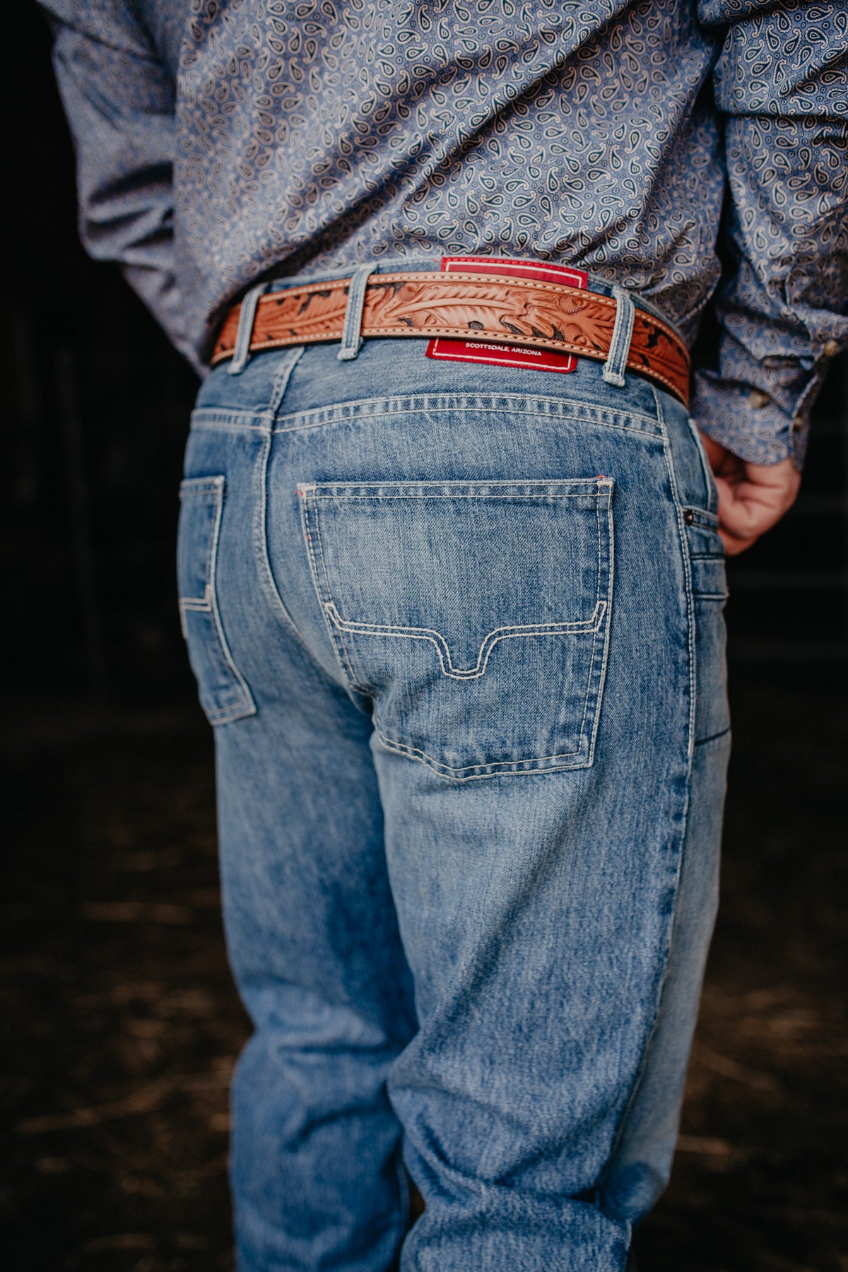 'James' Kimes Ranch Men's Mid Wash Jean (Size 27-38)