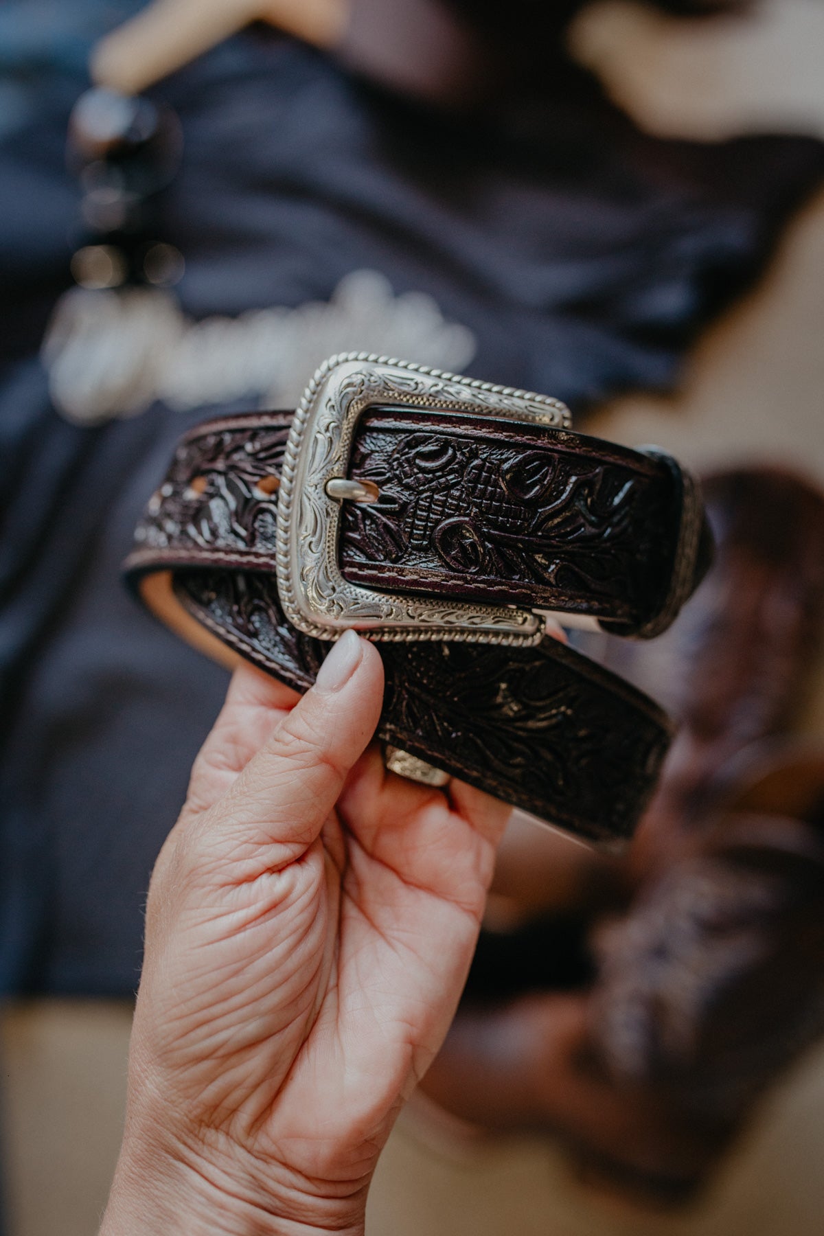 'Acorn' Chocolate Brown Men's Belt (32 - 40)