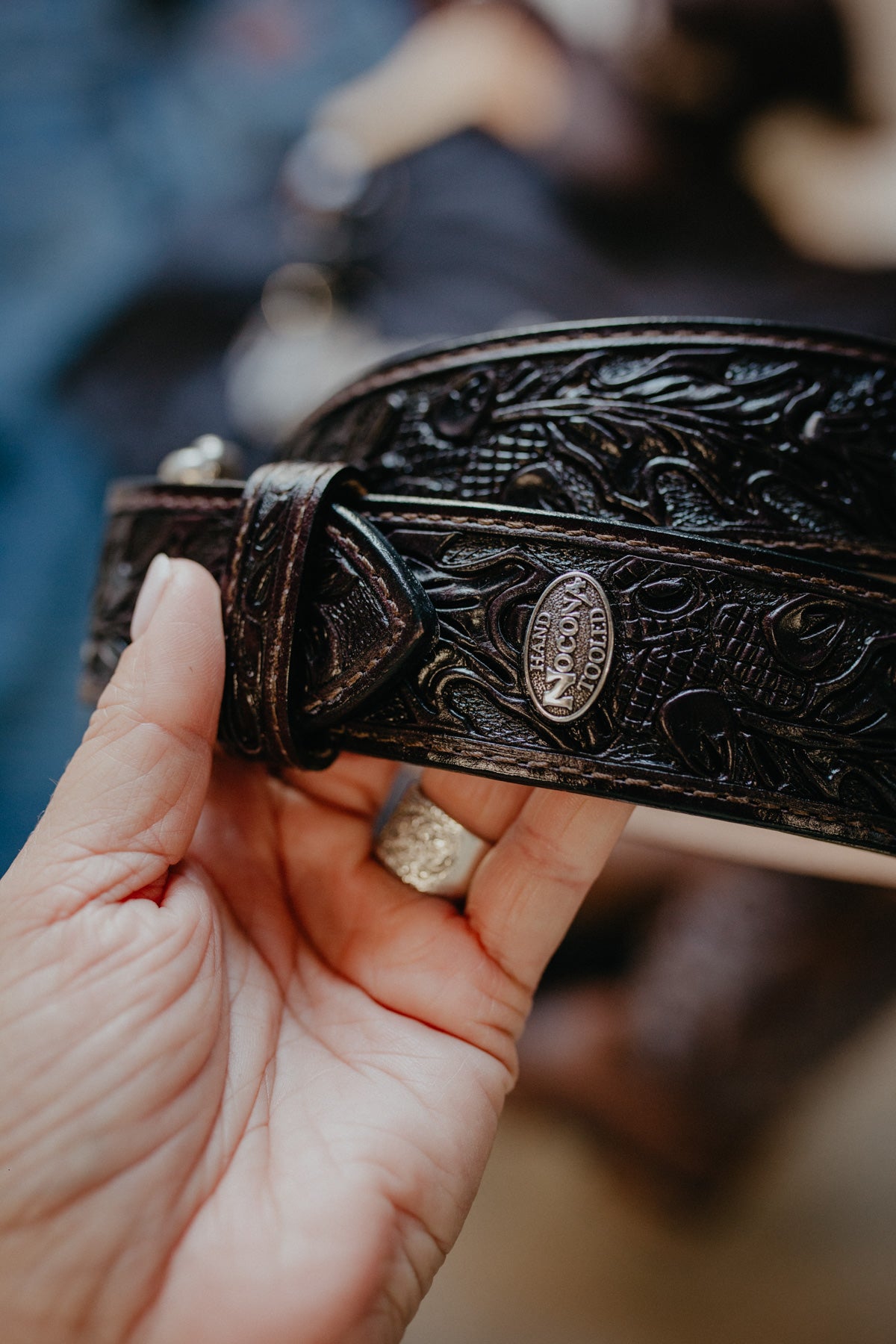'Acorn' Chocolate Brown Men's Belt (32 - 40)