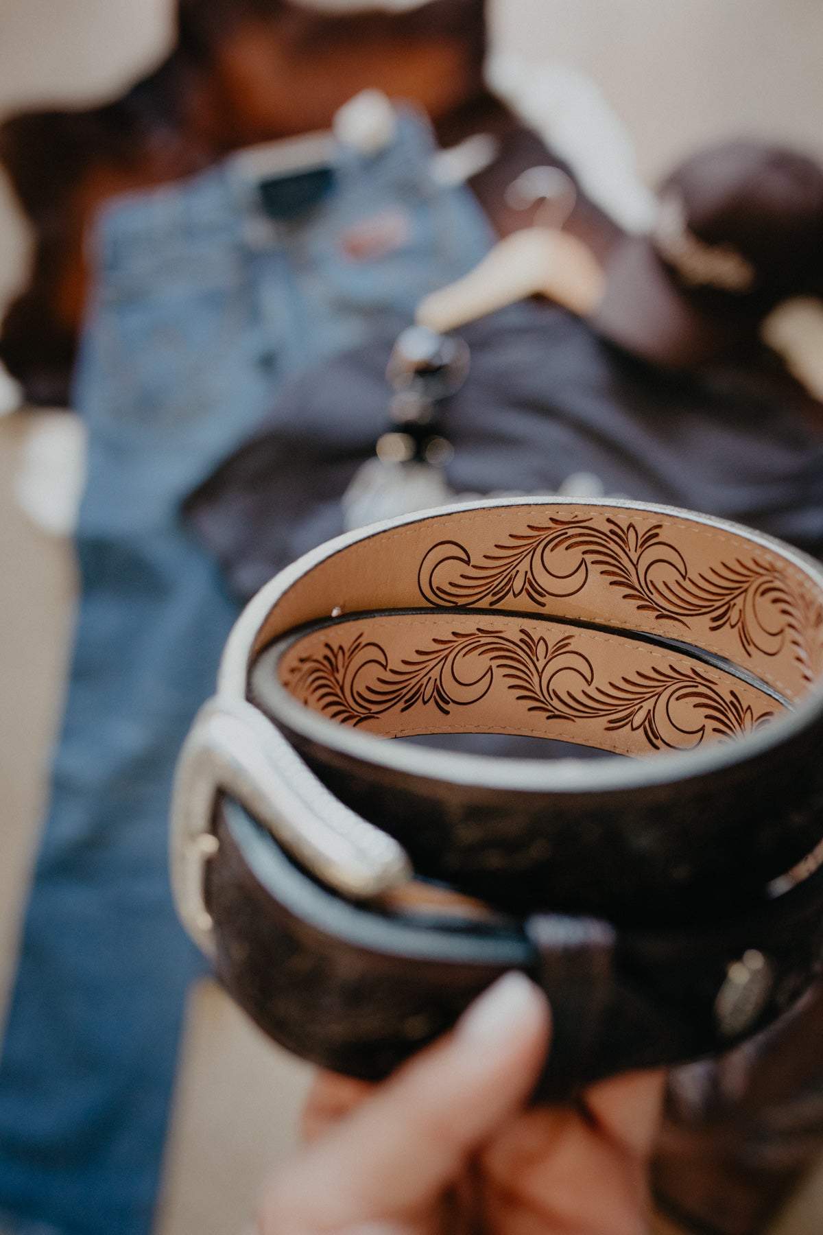 'Acorn' Chocolate Brown Men's Belt (32 - 40)
