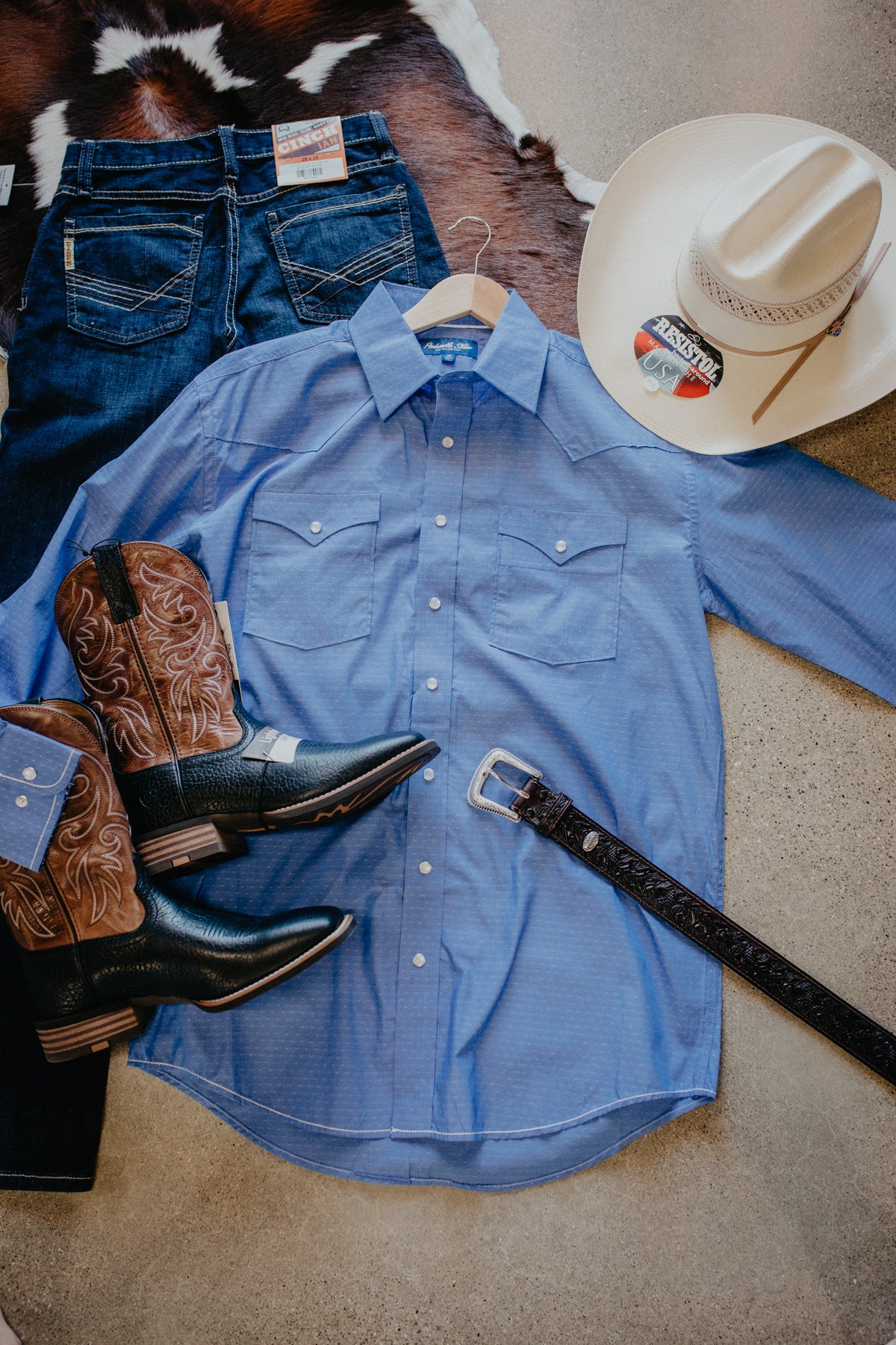 'Wilson' Men's Long Sleeve Pearl Snap (S-XXL)