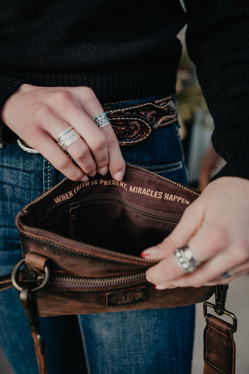 'Gwen' Leather Belt Bag by Ariat