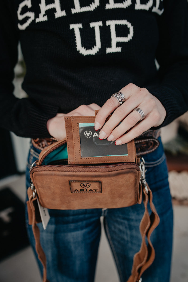 'Gwen' Leather Belt Bag by Ariat