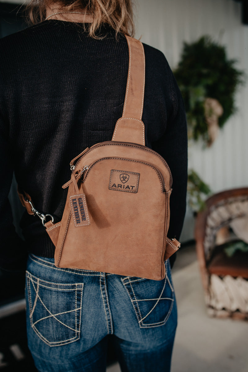 'Gwen' Leather Sling Bag by Ariat