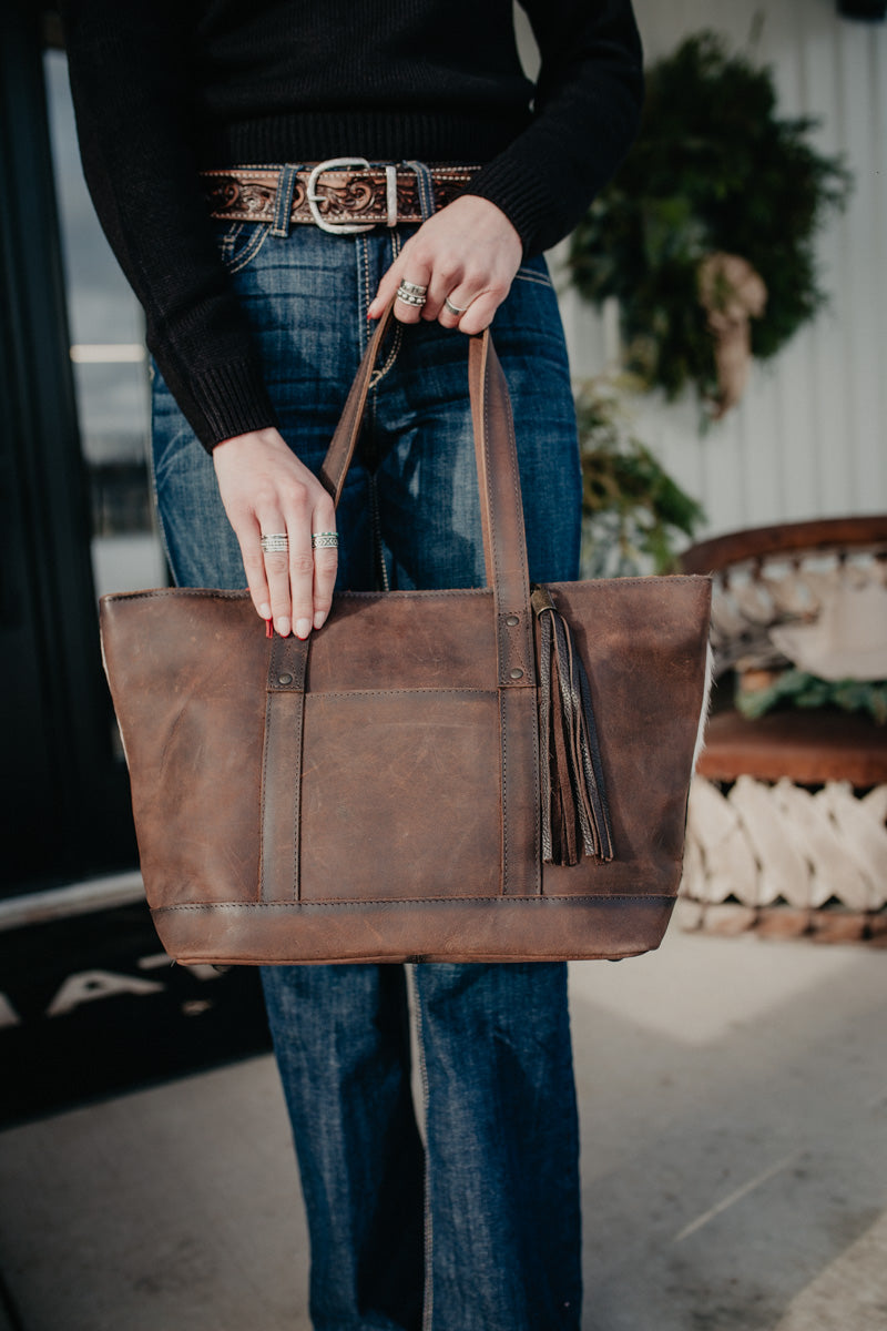 'Cheyenne' Cowhide Tote by STS Ranchwear