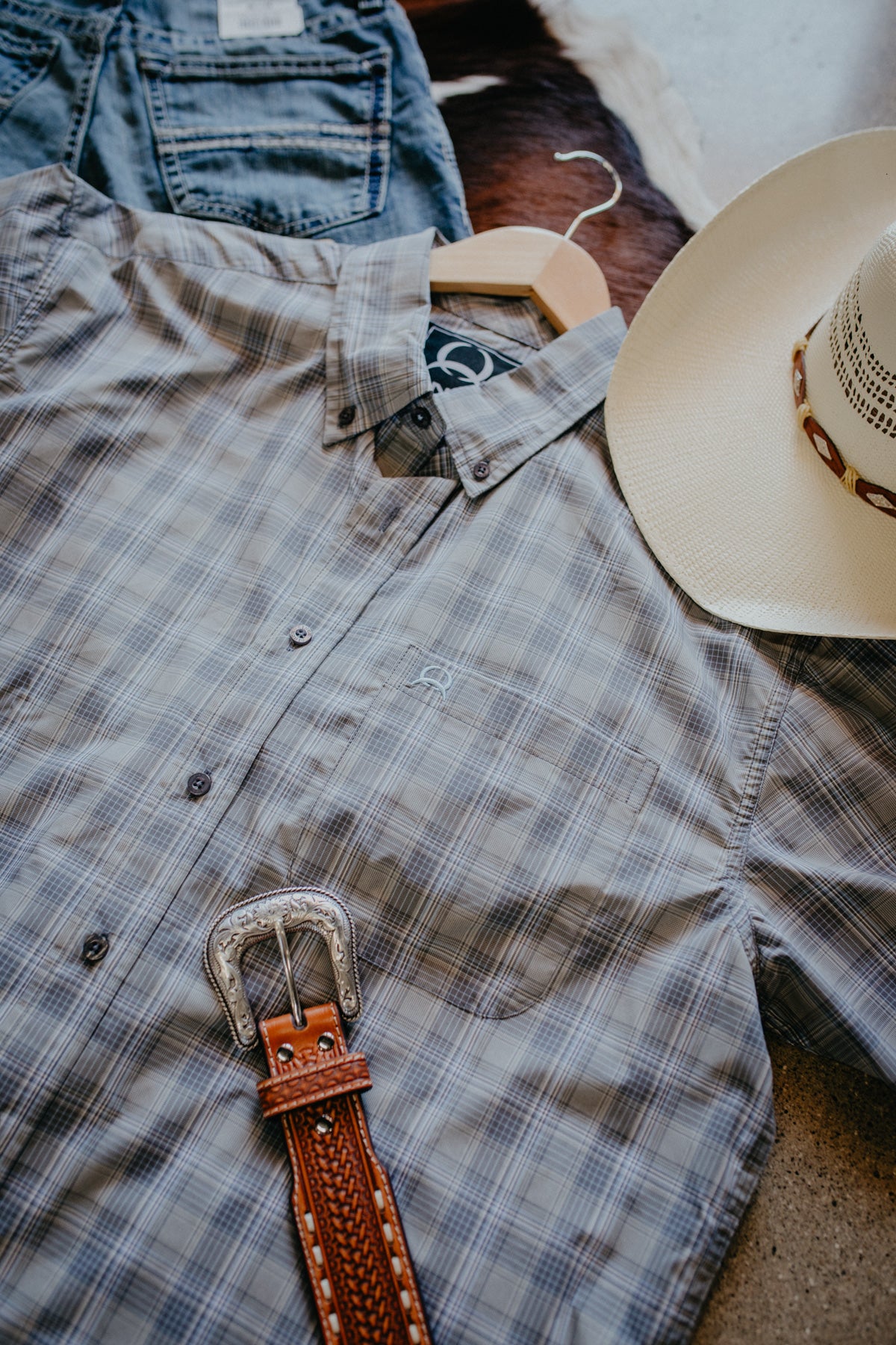 'Walker' Men's Short Sleeve Plaid Arenaflex (M-XXL)