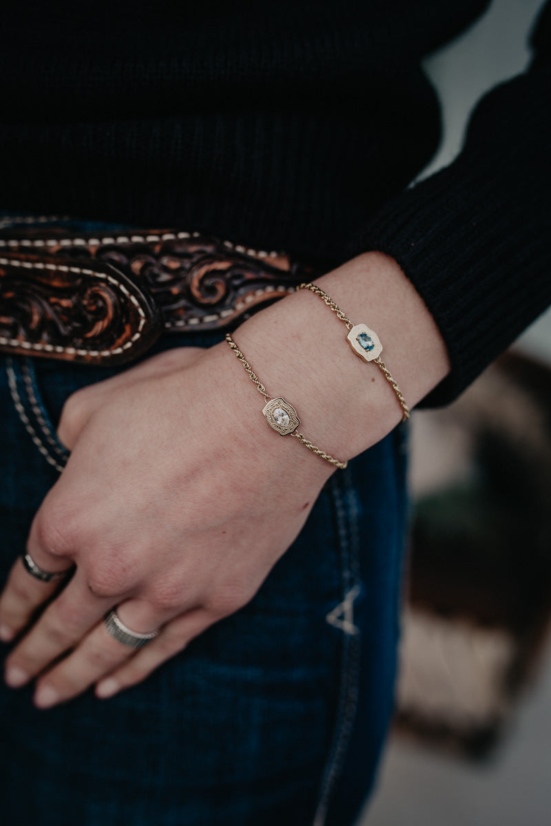 *Mini* Birthstone Buckle Bracelet (2 Options)