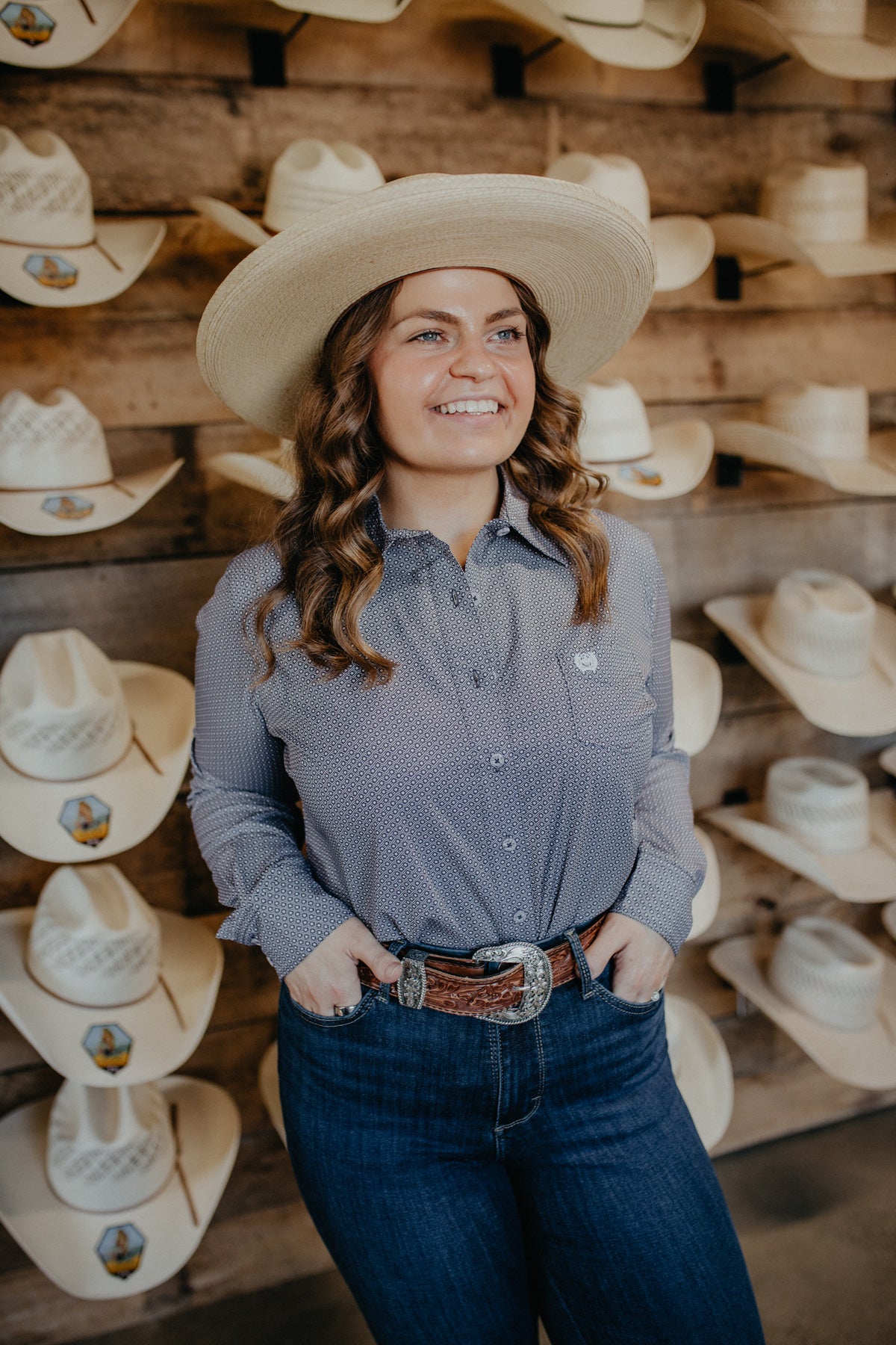 'Dani' Women's CINCH Purple Arenaflex Button Up (XS-XXL)