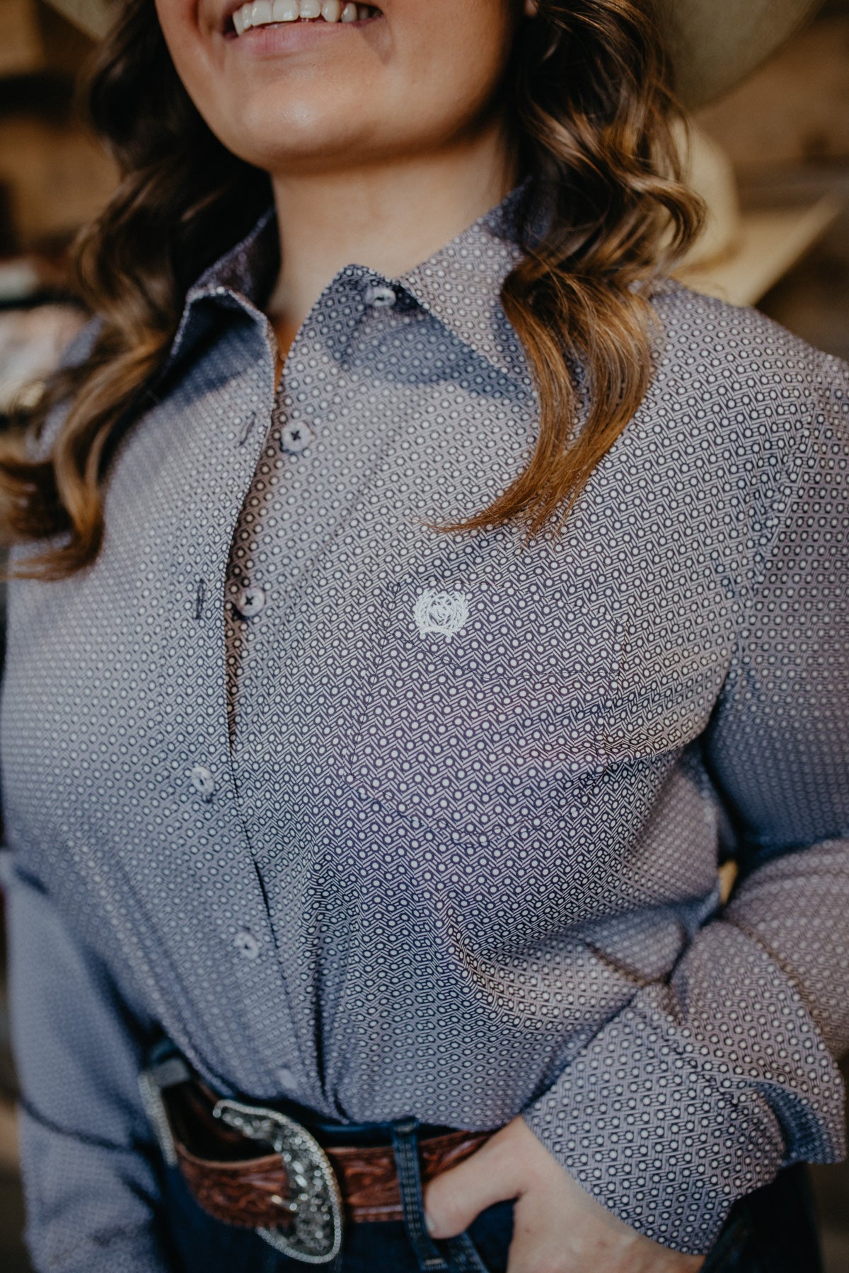 'Dani' Women's CINCH Purple Arenaflex Button Up (XS-XXL)