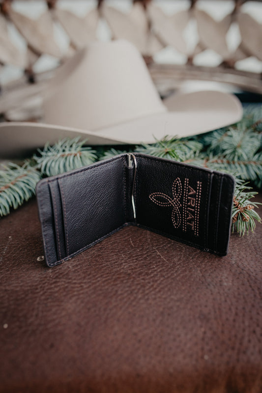 Ariat Roughout & Croc Leather Wallet (Bifold, Trifold & Money Clip)