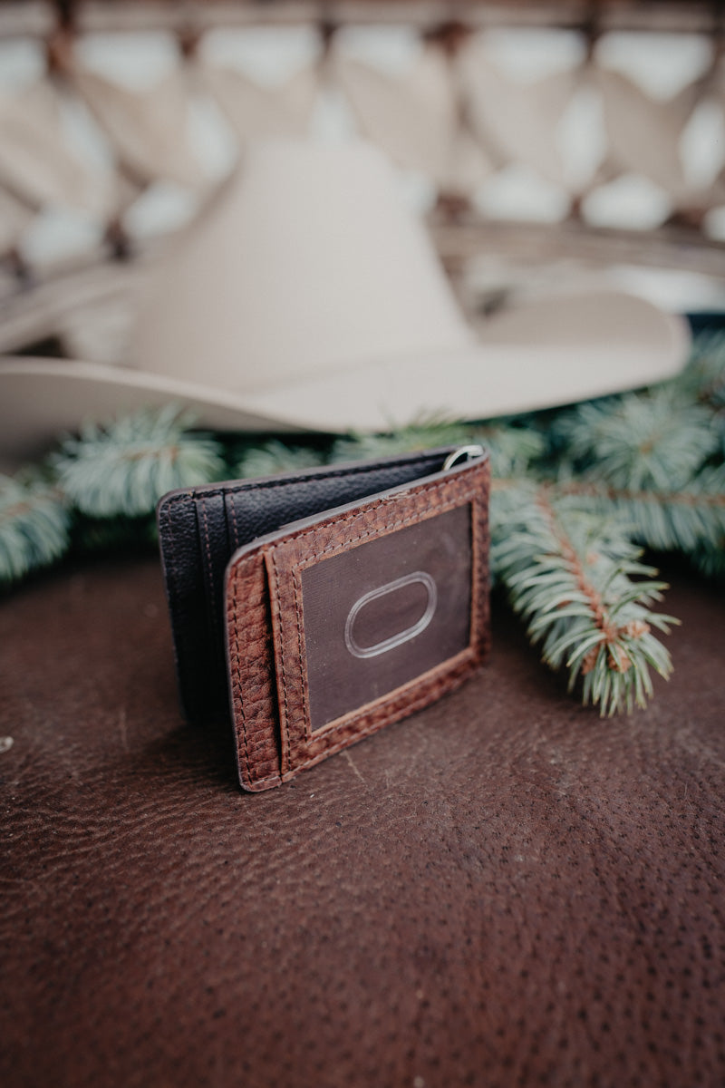 Ariat Roughout & Croc Leather Wallet (Bifold, Trifold & Money Clip)