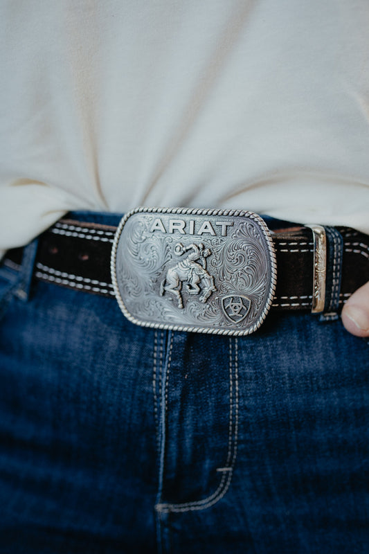 Vintage Saddle Bronc Belt Buckle