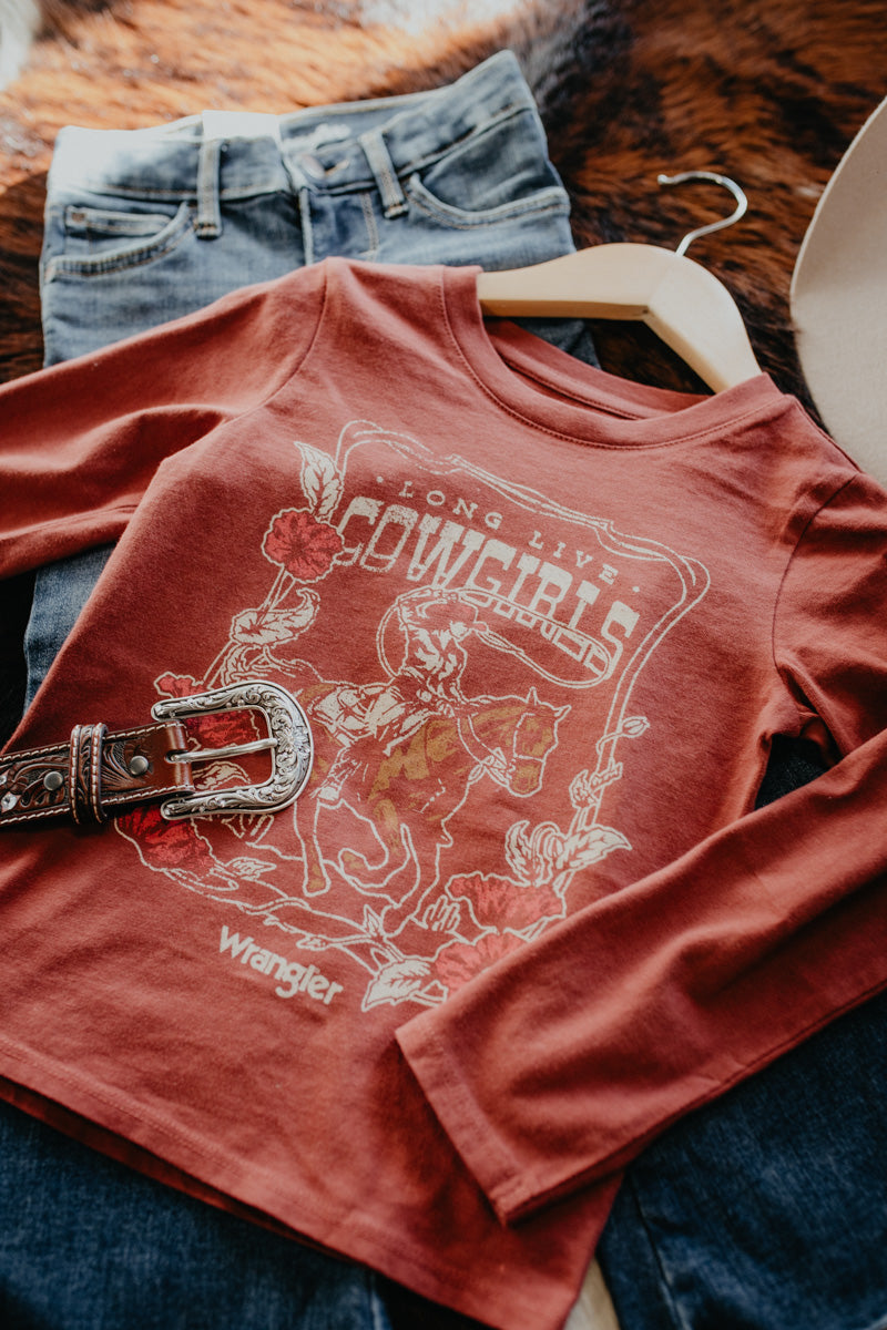 'Alex' Girl's Graphic Long Live Burgundy (S-XL)