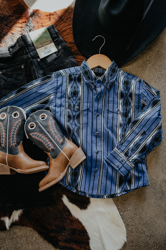 'Remi Jr' Boys Wrangler Blue Checotah (XXS-XL)