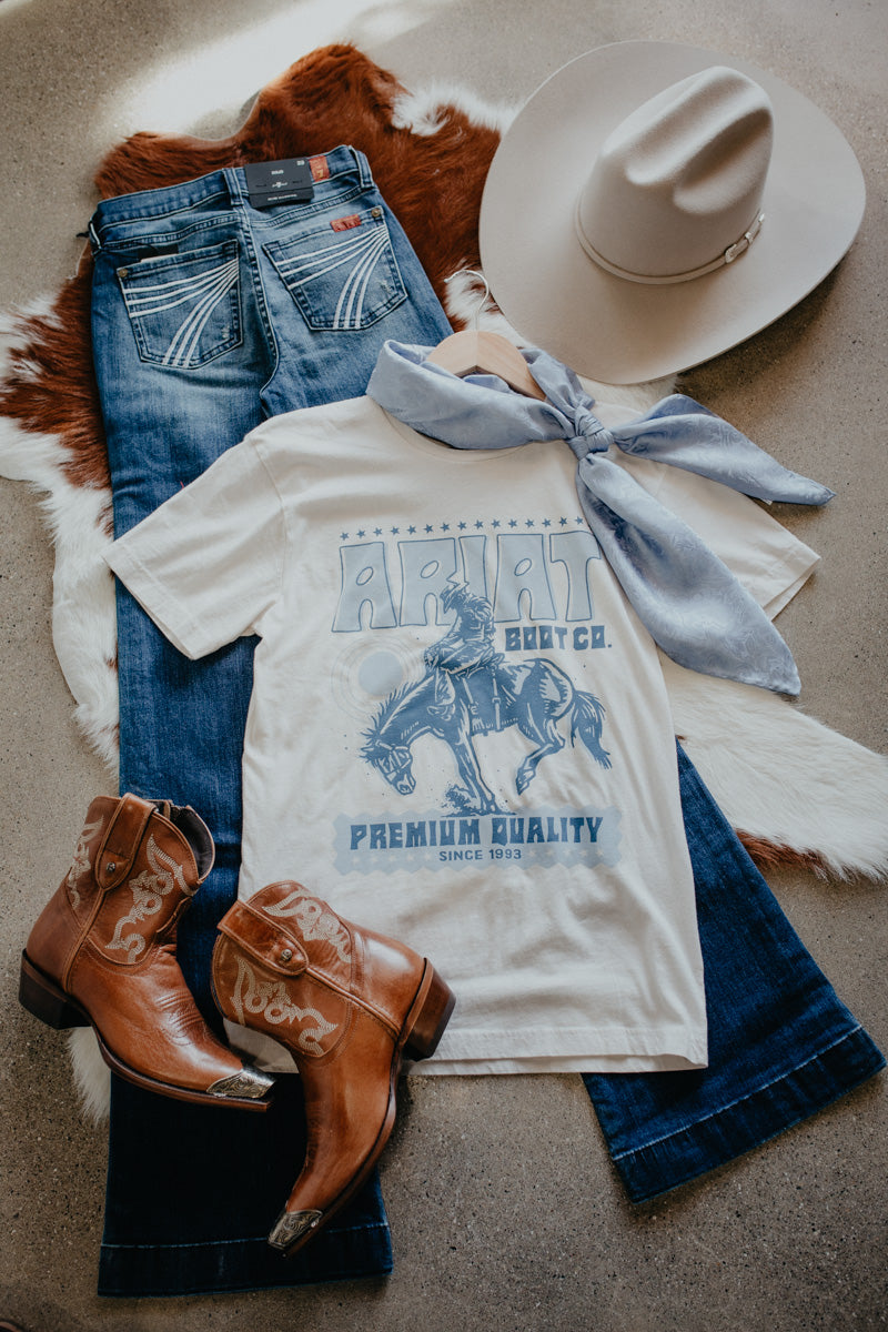 'Retro Block Poster' Women's T-shirt by Ariat (XS-XXL)