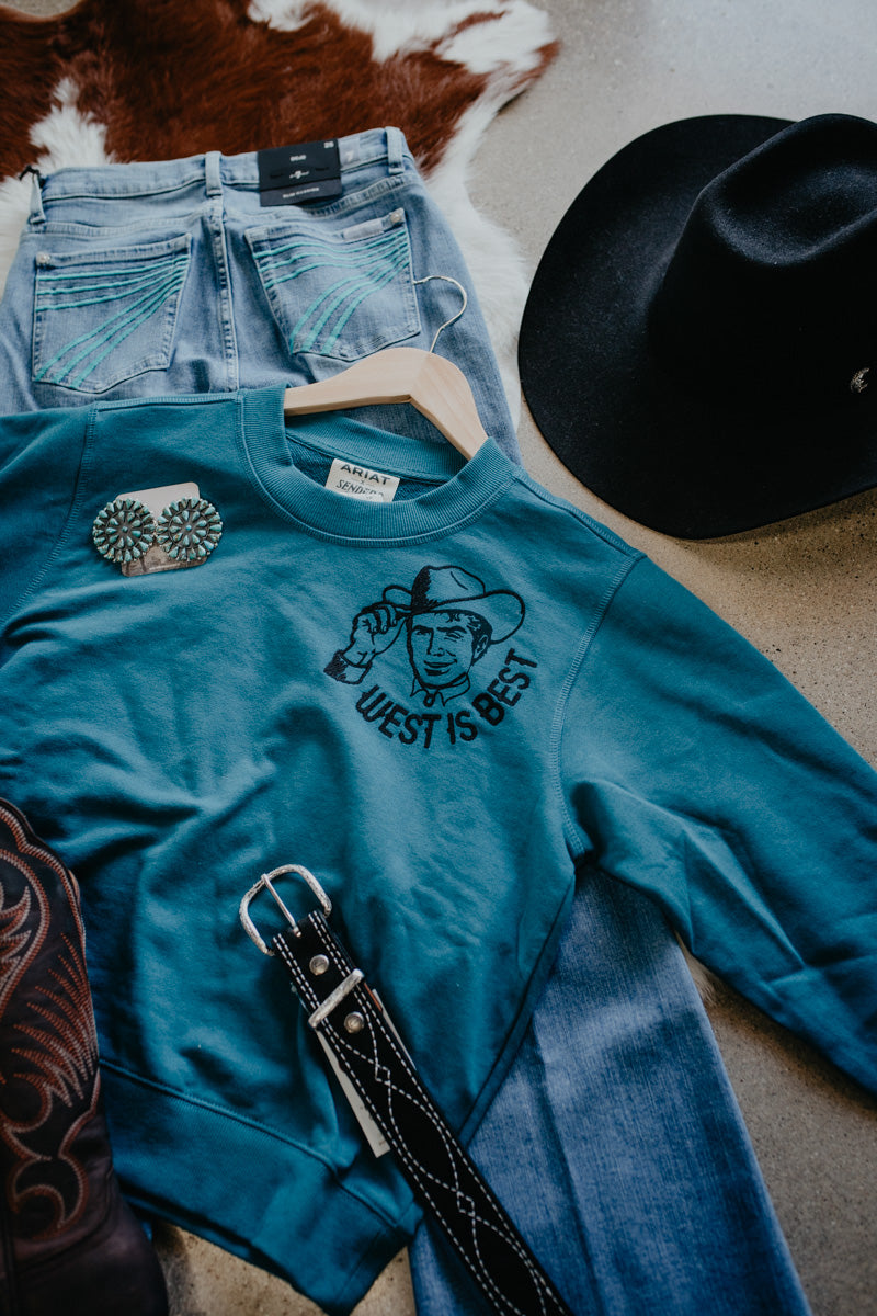 'Josie' Women's Essential Sendero West is Best Sweatshirt (XS-XXL)