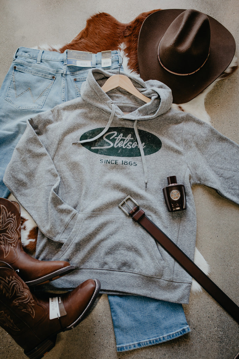 'Quade' Men's Script Hoodie by Stetson (S-XXL)