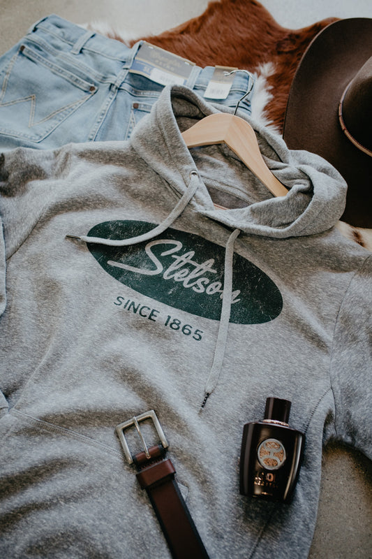 'Quade' Men's Script Hoodie by Stetson (S-XXL)