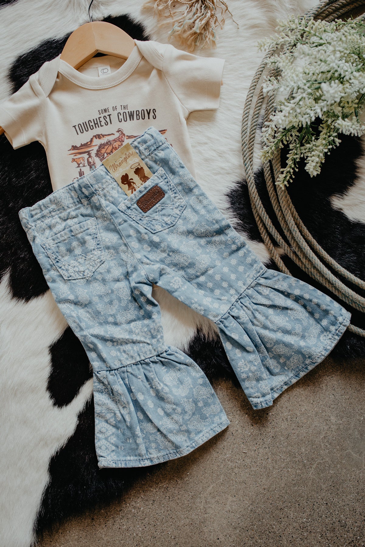 'Riata' Baby Girl Bandanna Print Flare (0/3 - 4T)