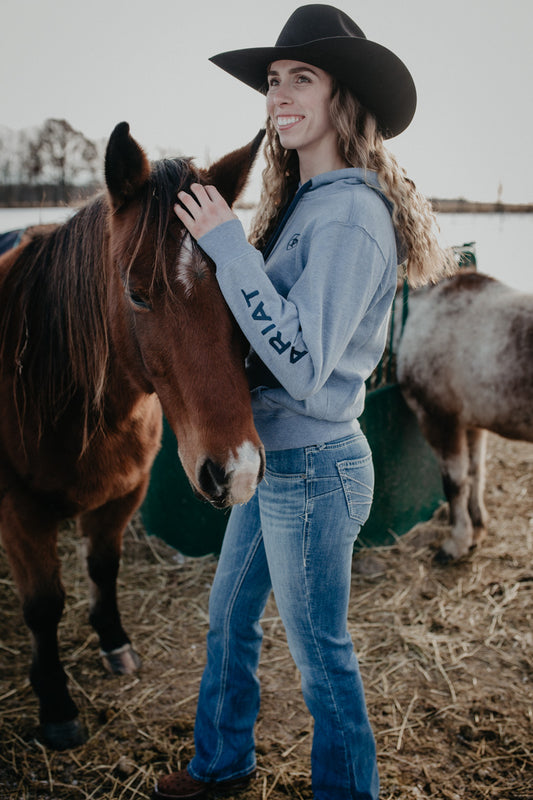 'Marley' Women's Ariat Logo 2.0 Vintage Hoodie (XS-XXL)