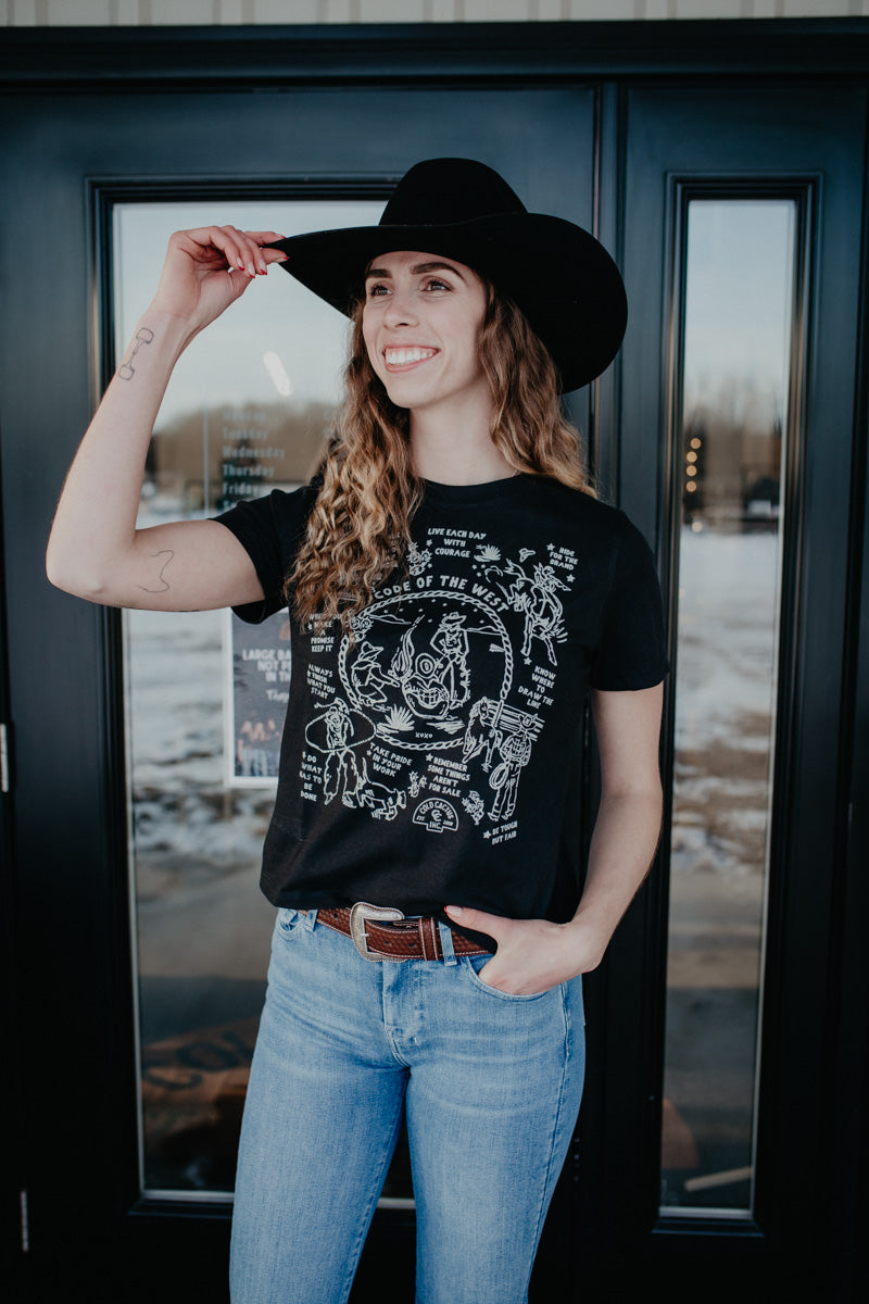 'Code of The West' Boxy Tee by XOXO Art & Co (S-XXL)