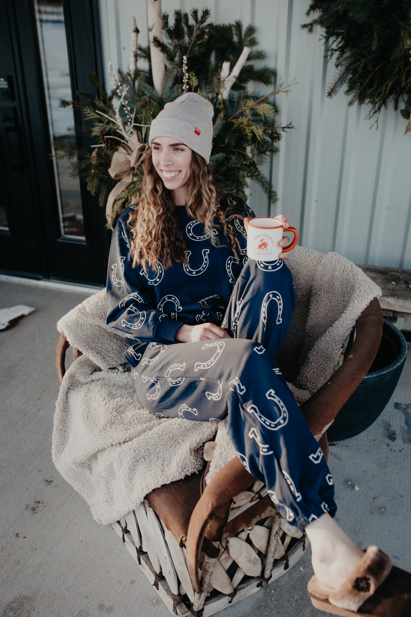 Horse Shoe Navy Lounge Set (S-L)