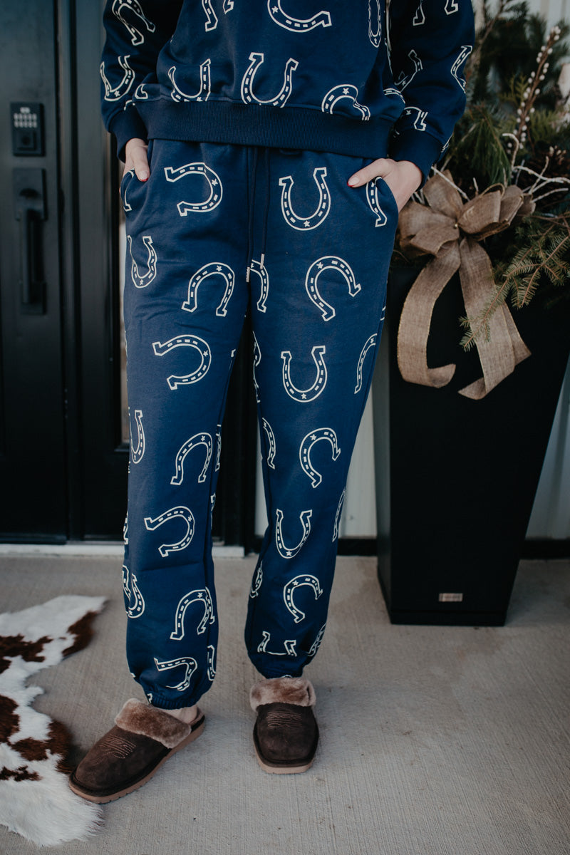 Horse Shoe Navy Lounge Set (S-L)
