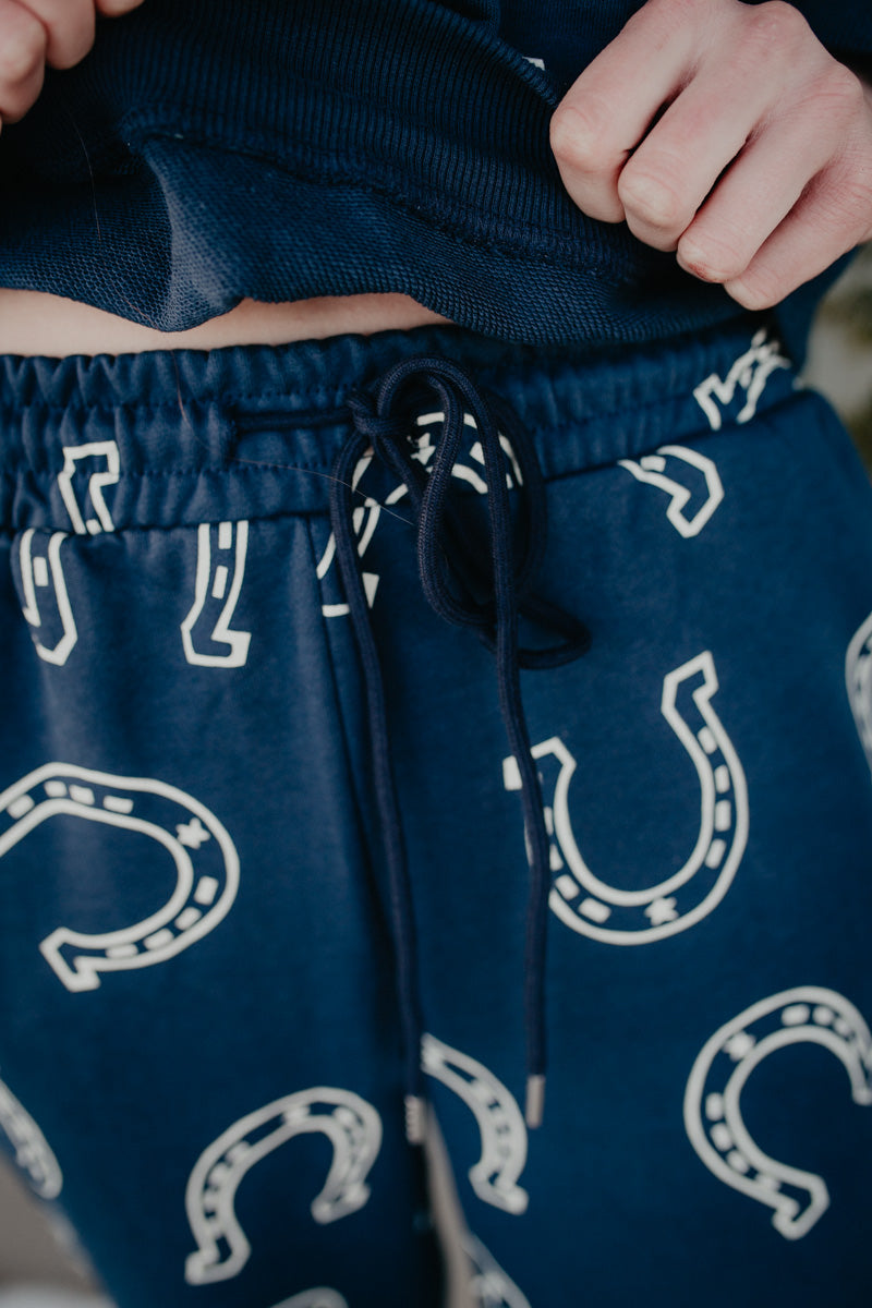 Horse Shoe Navy Lounge Set (S-L)