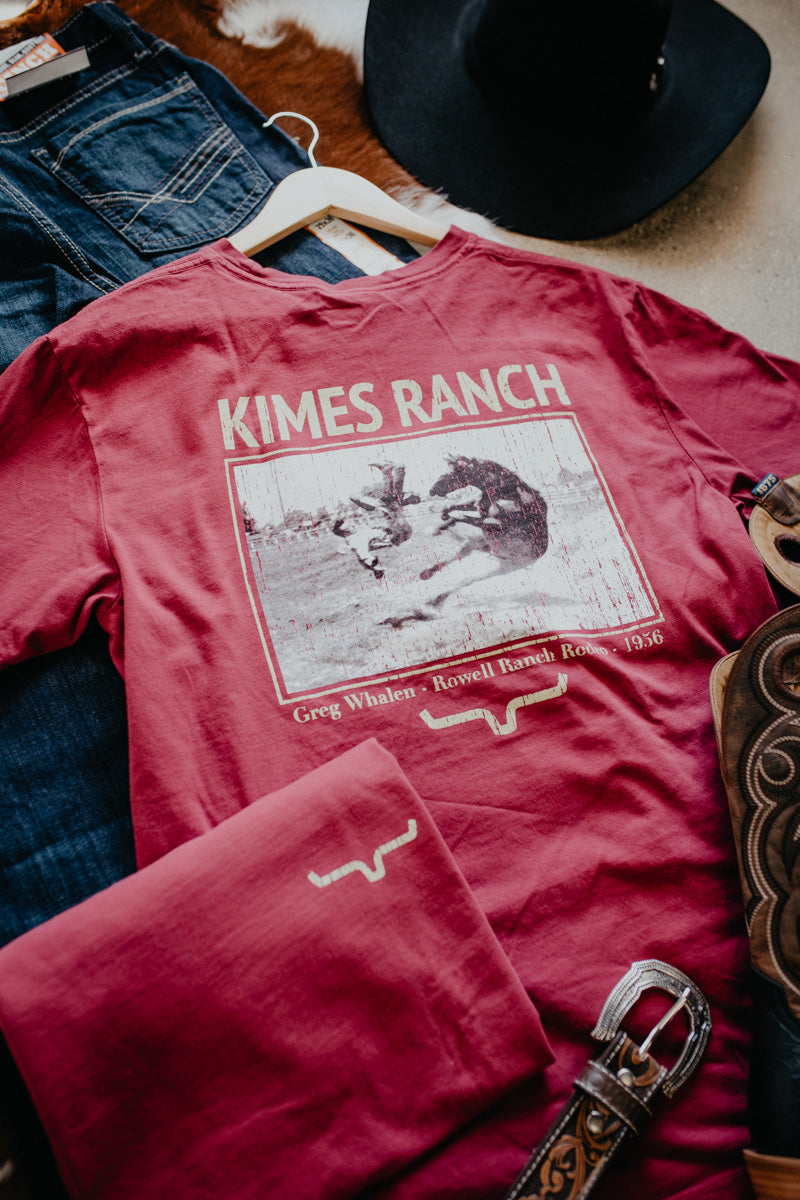 'Waspy RP' Dark Red T-Shirt by Kimes Ranch (S-XXL)