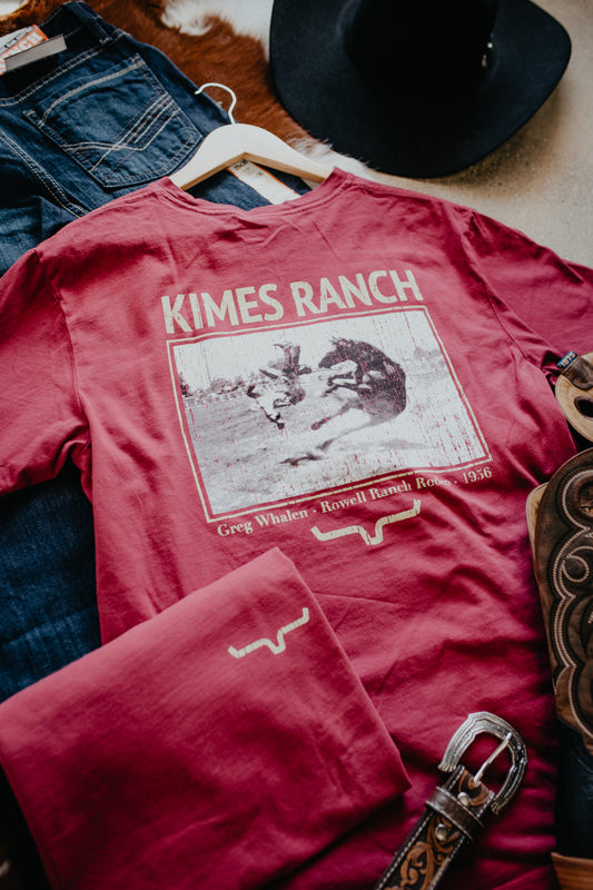 'Waspy RP' Dark Red T-Shirt by Kimes Ranch (S-XXL)