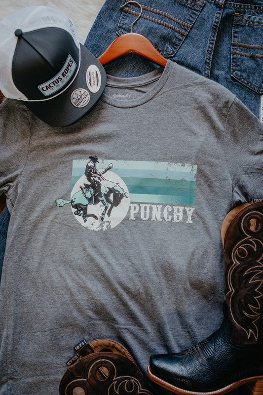 'Punchy' Mens Grey Hooey T Shirt (S-XXL)