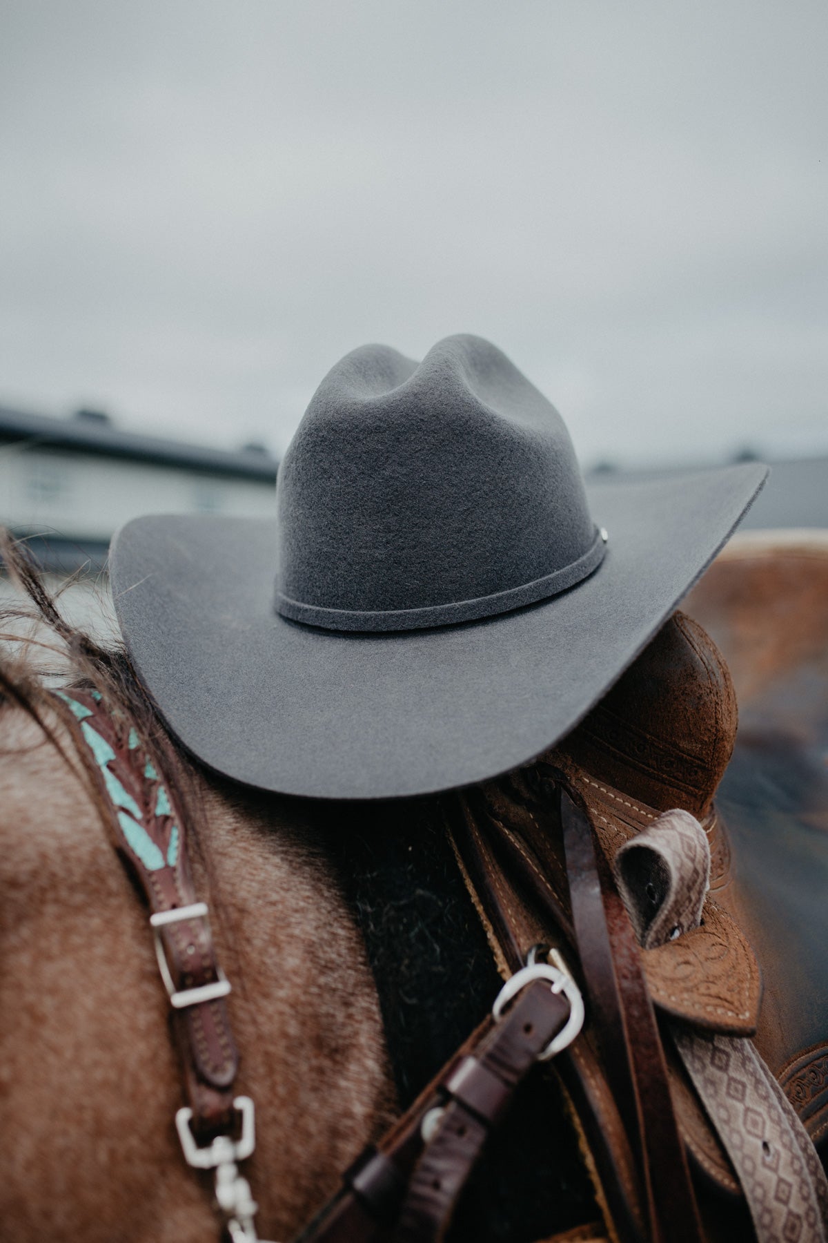 'Mason' 4X Felt Cowboy Hat by Stetson (Granite)