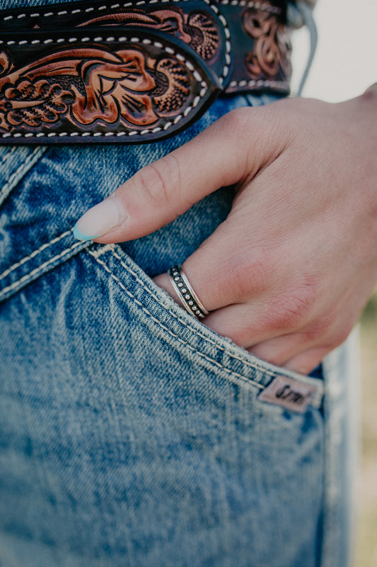 Skinny Ball Stacker Ring (Sized)