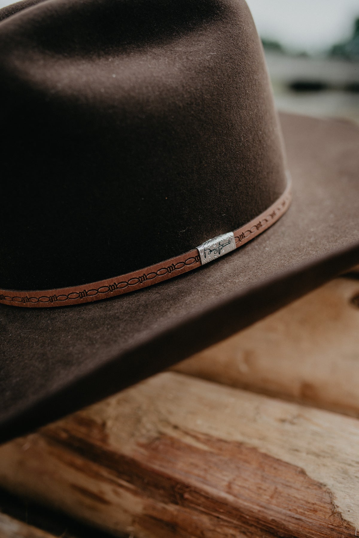'Cedar Trail' 6X Felt Cowboy Hat by George Strait X Resistol (Chocolate)