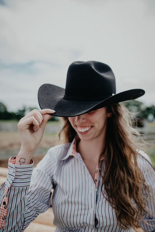 'Shasta' 10X Premier Felt Cowboy Hat by Stetson (Black)