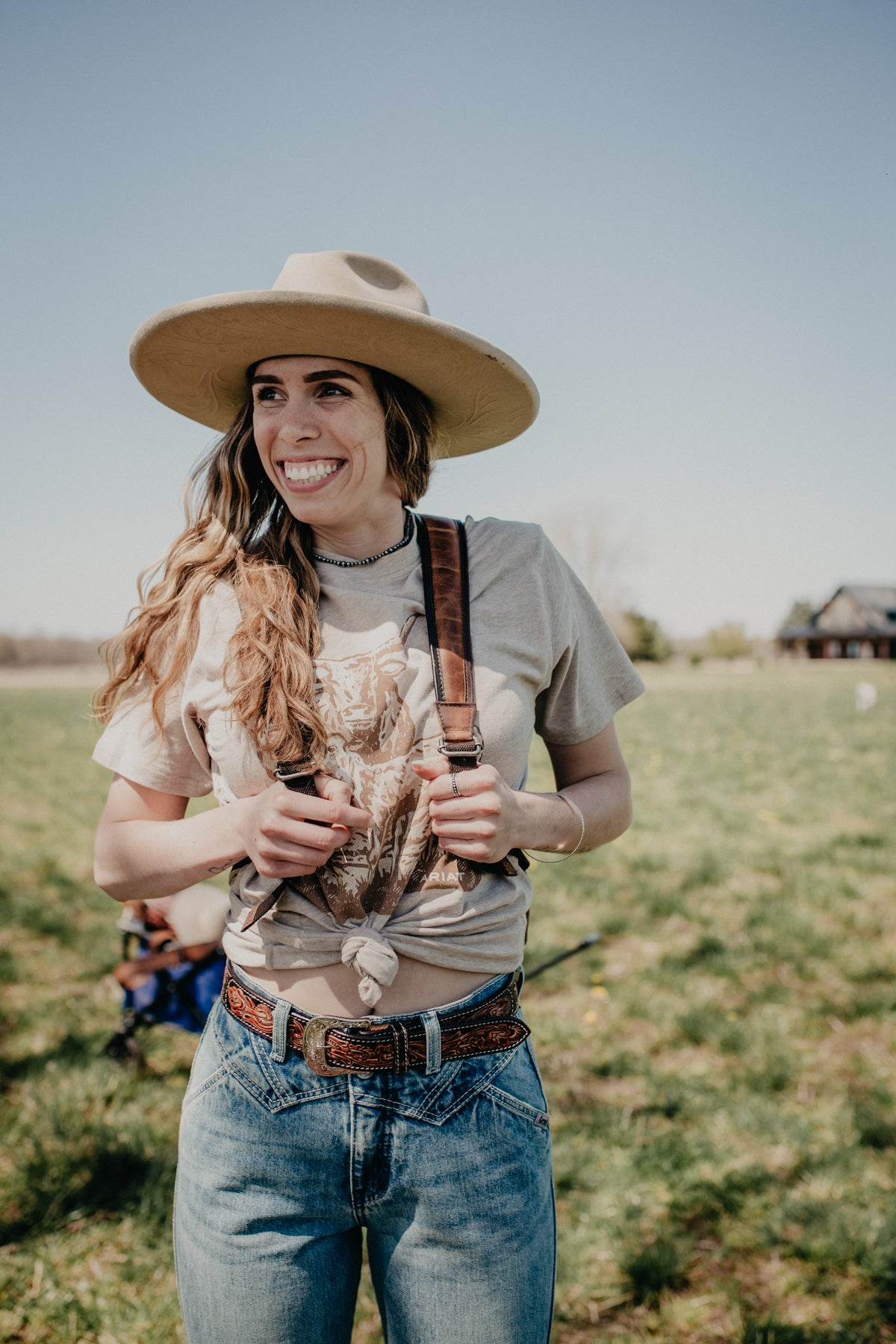 'Lennon' Vaquero Concho Cowhide Backpack