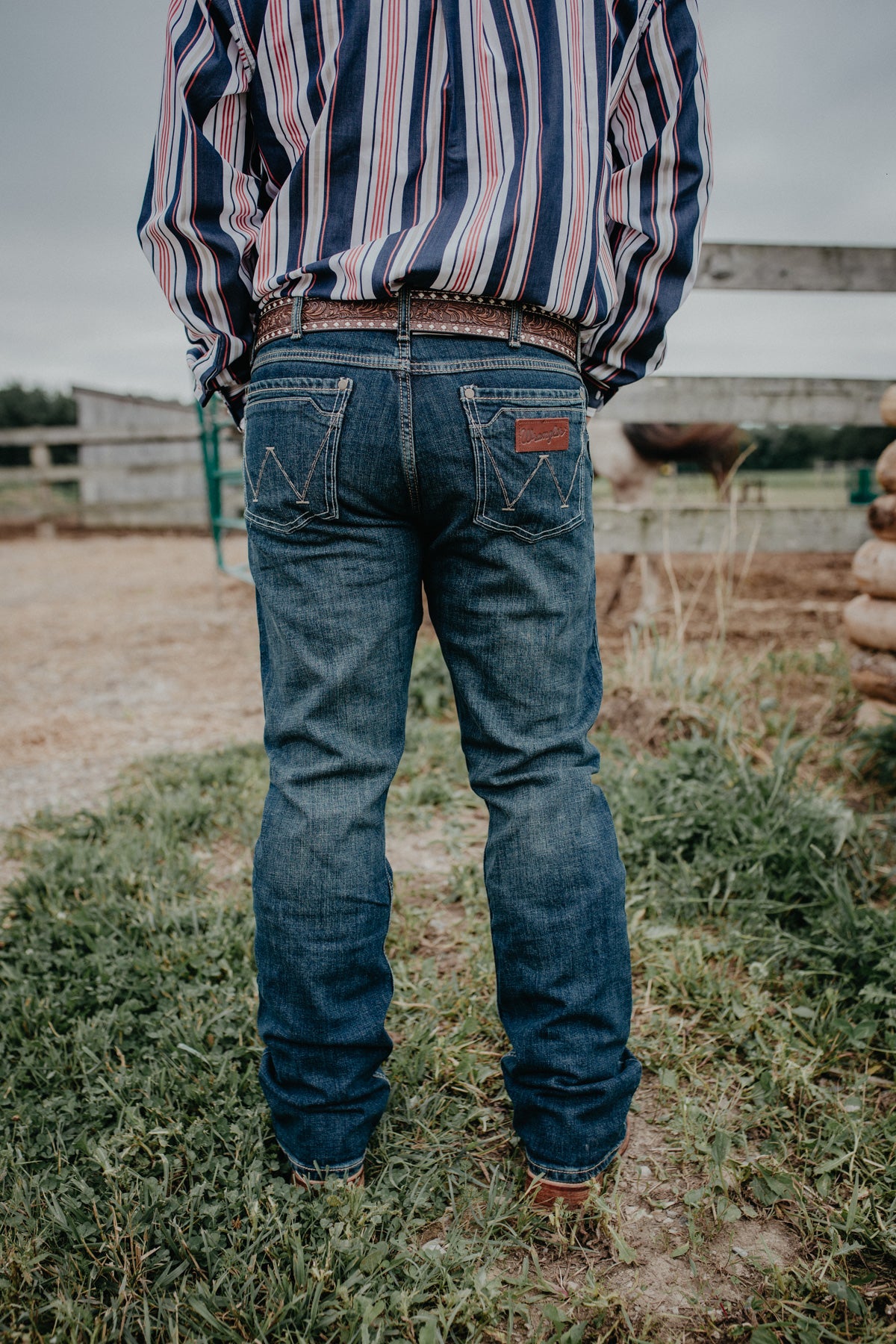 'Colton' Men's Retro Wrangler Slim Bootcut Jeans