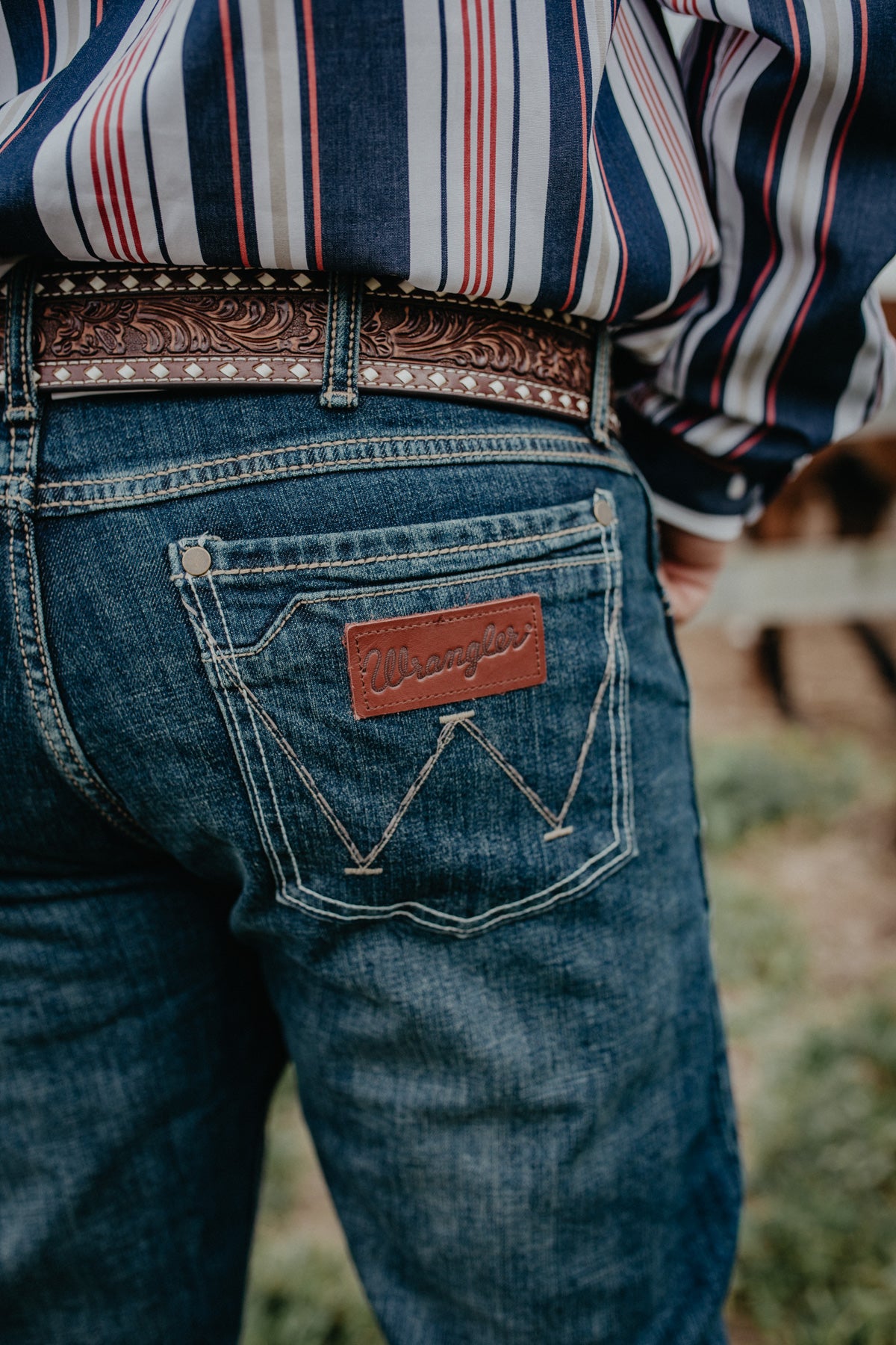 'Colton' Men's Retro Wrangler Slim Bootcut Jeans