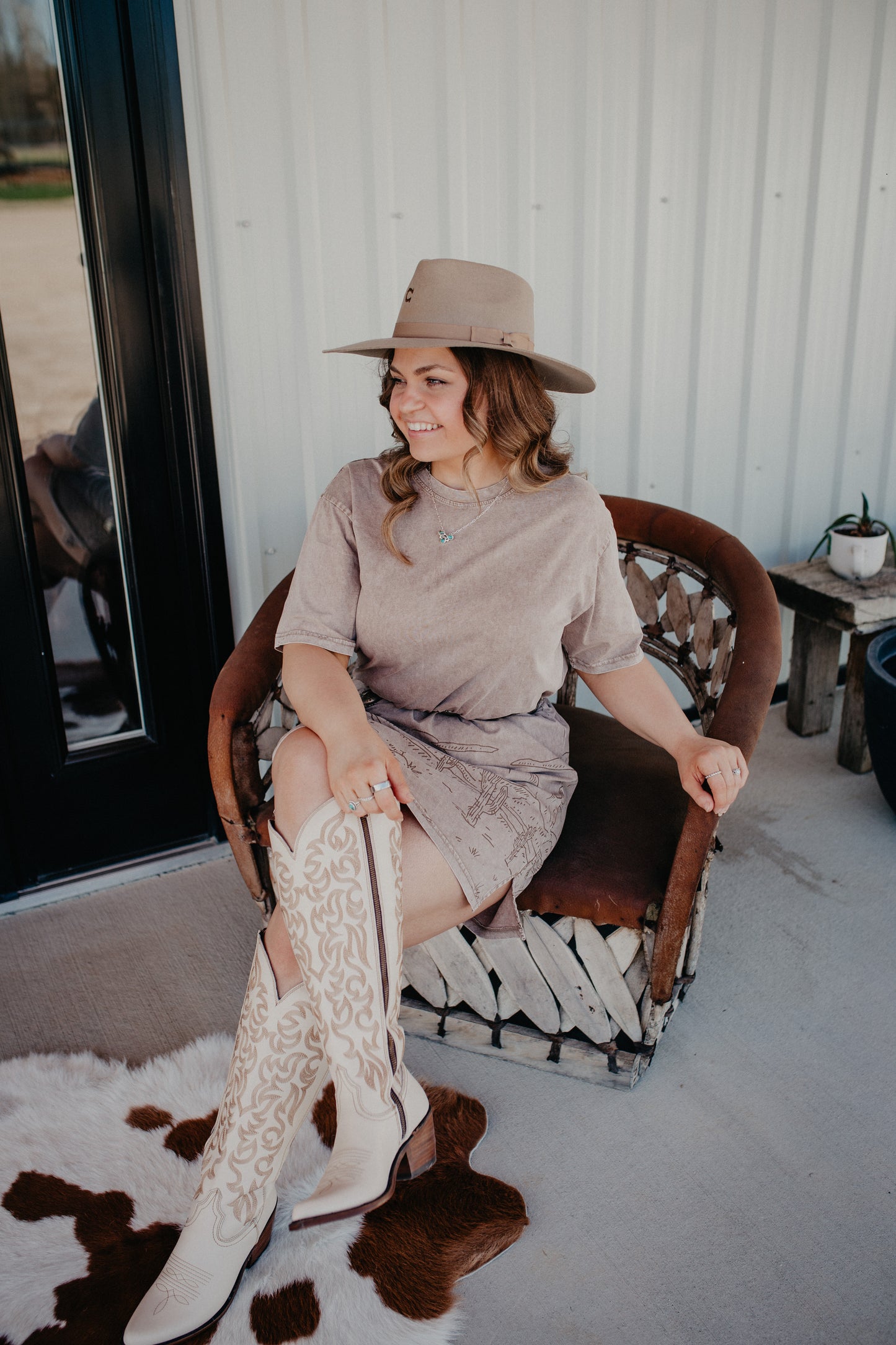 'Missouri Bone' Allie Tall Leather Boots by Liberty Black {B & C Calf Widths}