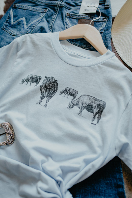 'Born to Farm' Kids Sky Blue Ariat T-Shirt