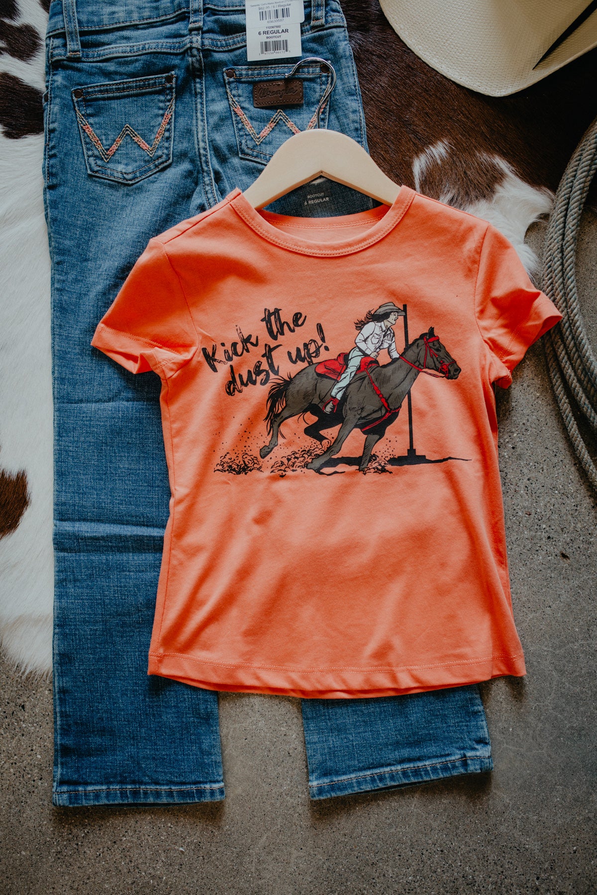 'Kacey' Girls Coral Short Sleeve T-Shirt (XS-XXL)