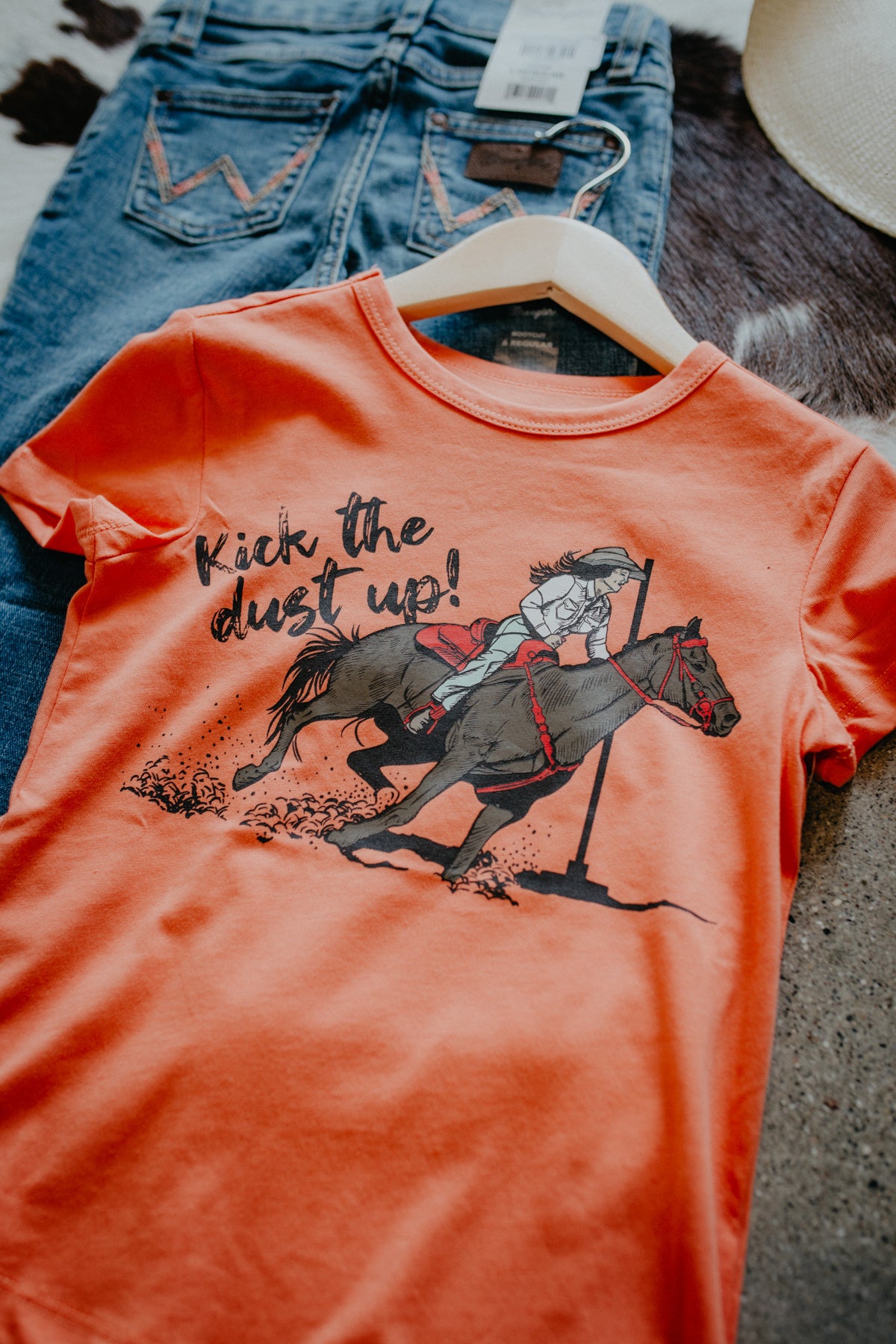 'Kacey' Girls Coral Short Sleeve T-Shirt (XS-XXL)