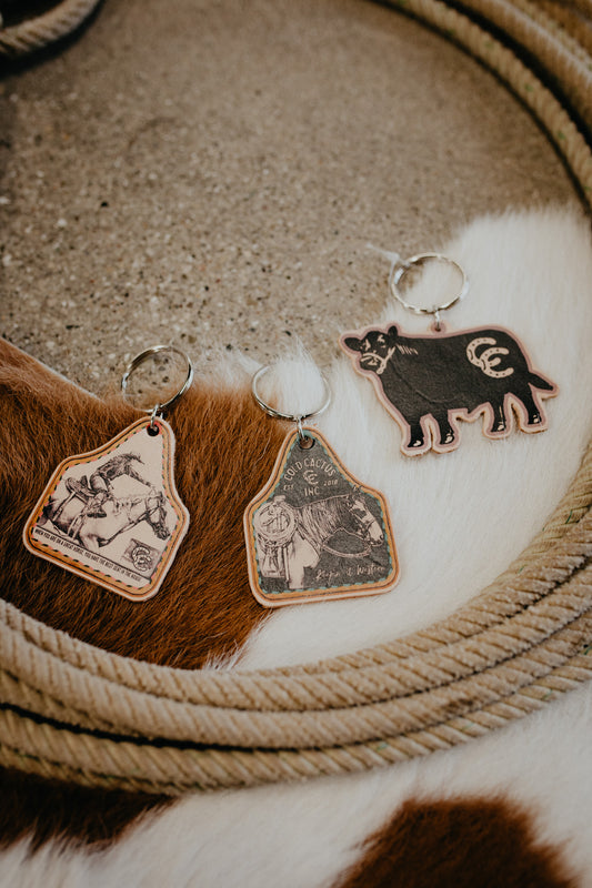 CC Leather Key Chains (3 Options)