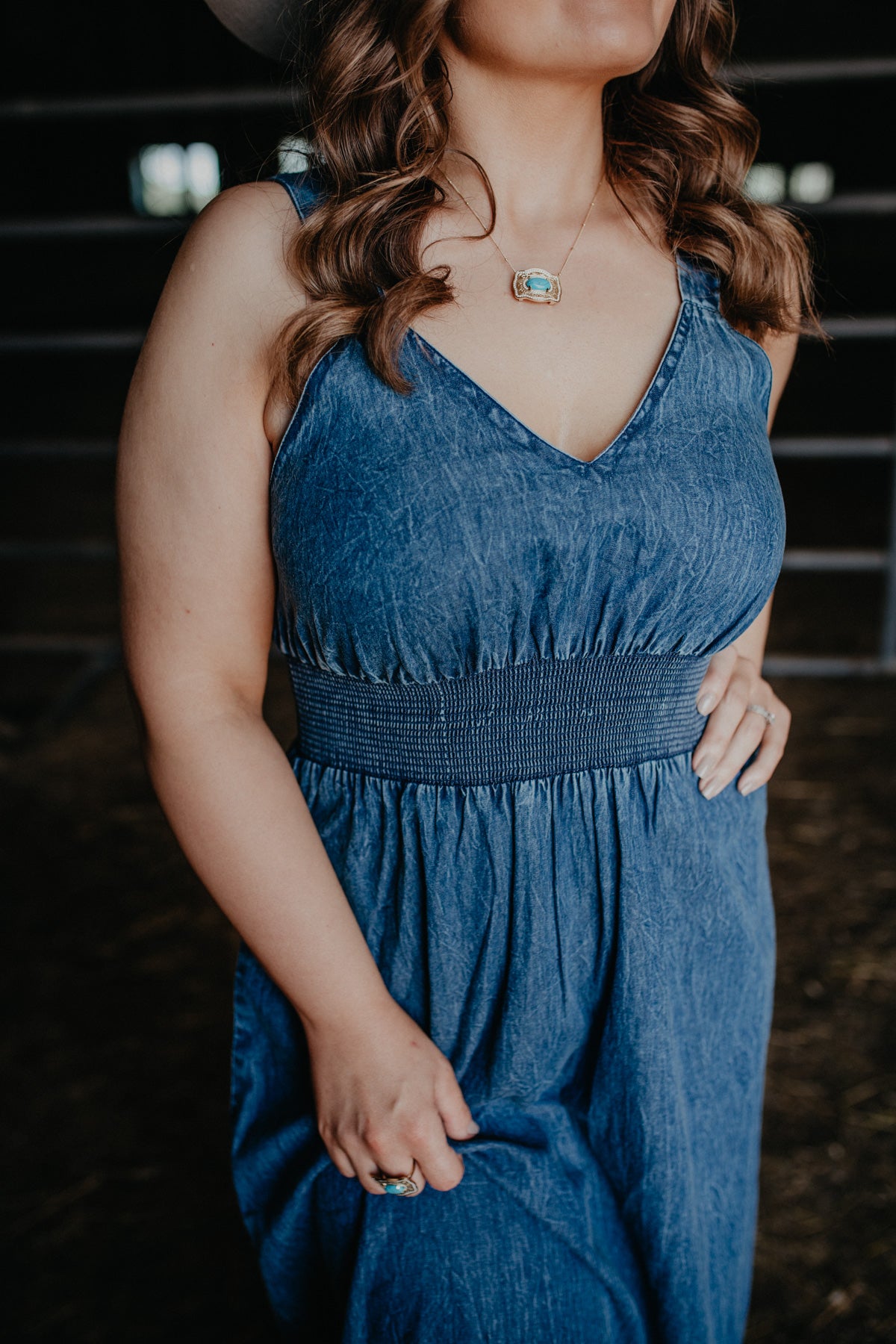 'Havenwood' Denim Maxi Dress (S-L)