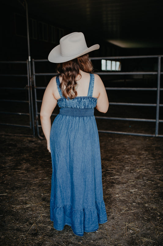 'Havenwood' Denim Maxi Dress (S-L)