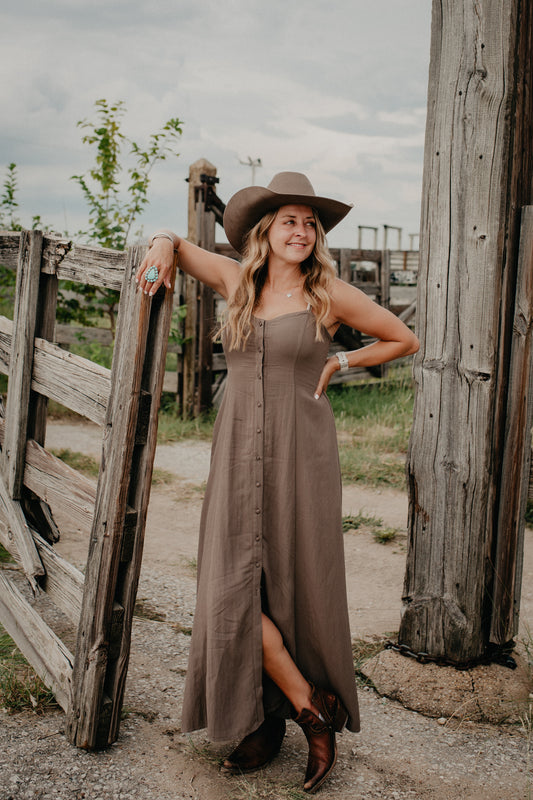 'Angel Eyes' Midi Tiki Dress (S &  L Only)